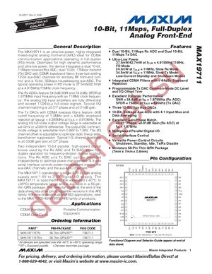 MAX19711ETN+ datasheet  